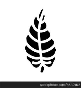 philodendron tropical leaf glyph icon vector. philodendron tropical leaf sign. isolated symbol illustration. philodendron tropical leaf glyph icon vector illustration