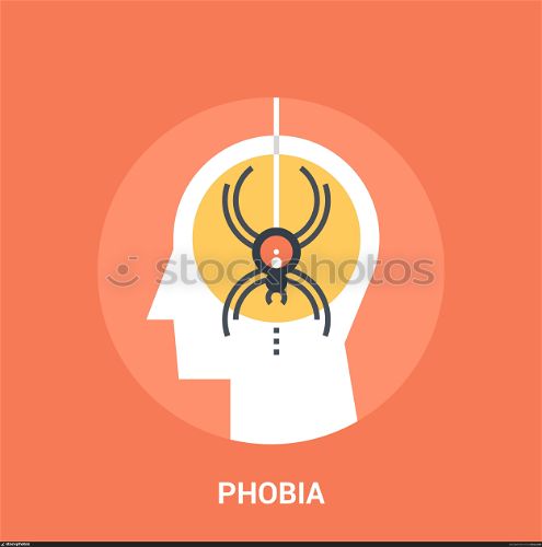 phobia icon concept. Abstract vector illustration of phobia icon concept