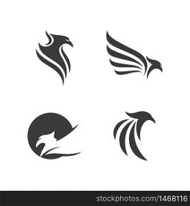 Phoenix fire Bird Logo Template vector