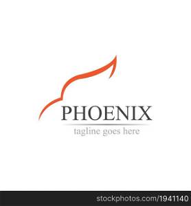 Phoenix logo design vector illustration