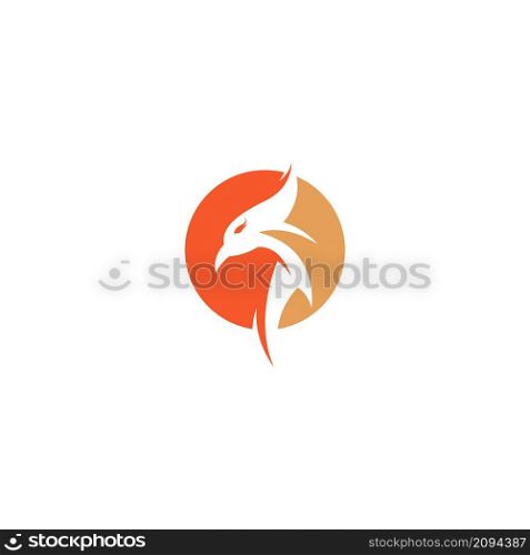 Phoenix logo icon design template vector illustration