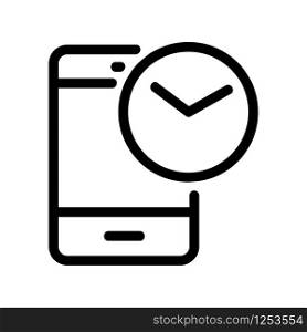Phone being an icon vector. Thin line sign. Isolated contour symbol illustration. Phone being an icon vector. Isolated contour symbol illustration