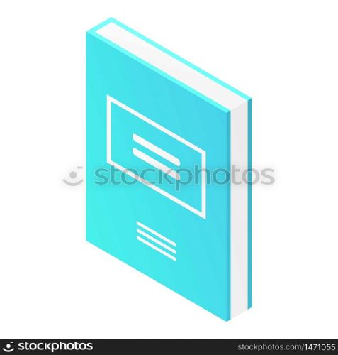 Phone book icon. Isometric of Phone book vector icon for web design isolated on white background. Phone book icon, isometric style