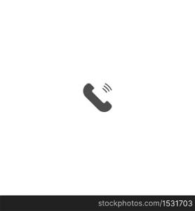 Phone call icon logo vector template