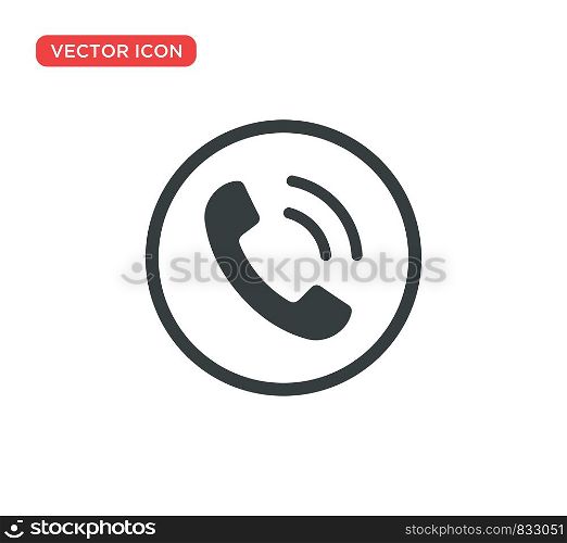 Phone Call Icon Vector Illustration Design