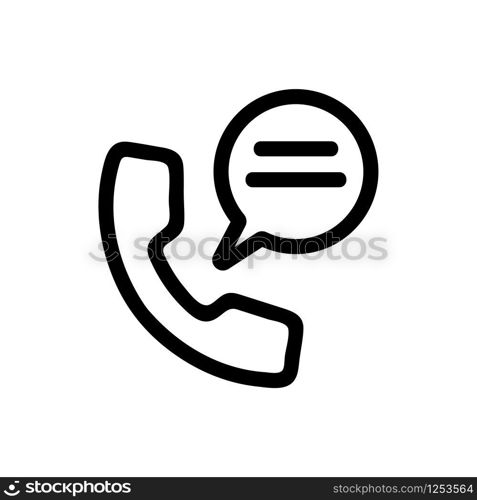 phone call icon vector. Thin line sign. Isolated contour symbol illustration. phone call icon vector. Isolated contour symbol illustration