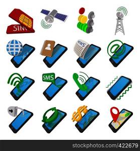 Phone cartoon icons set isolated on white background. Phone cartoon icons