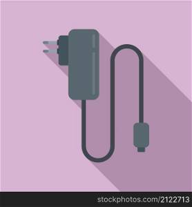 Phone charger icon flat vector. Charge battery. Mobile usb. Phone charger icon flat vector. Charge battery