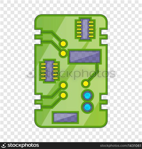 Phone circuit board icon. Cartoon illustration of phone circuit board vector icon for web design. Phone circuit board icon, cartoon style