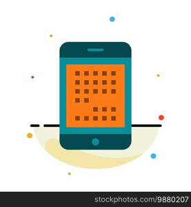 Phone, Computer, Device, Digital, Ipad, Mobile Abstract Flat Color Icon Template