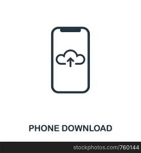 Phone Download icon. Flat style icon design. UI. Illustration of phone download icon. Pictogram isolated on white. Ready to use in web design, apps, software, print. Phone Download icon. Flat style icon design. UI. Illustration of phone download icon. Pictogram isolated on white. Ready to use in web design, apps, software, print.