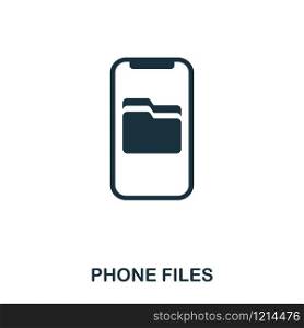 Phone Files icon. Flat style icon design. UI. Illustration of phone files icon. Pictogram isolated on white. Ready to use in web design, apps, software, print. Phone Files icon. Flat style icon design. UI. Illustration of phone files icon. Pictogram isolated on white. Ready to use in web design, apps, software, print.