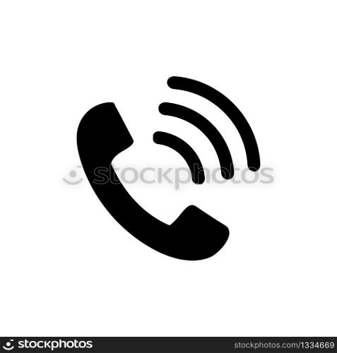 Phone icon isolated on white background. Telephone symbol. Vector illustration EPS 10