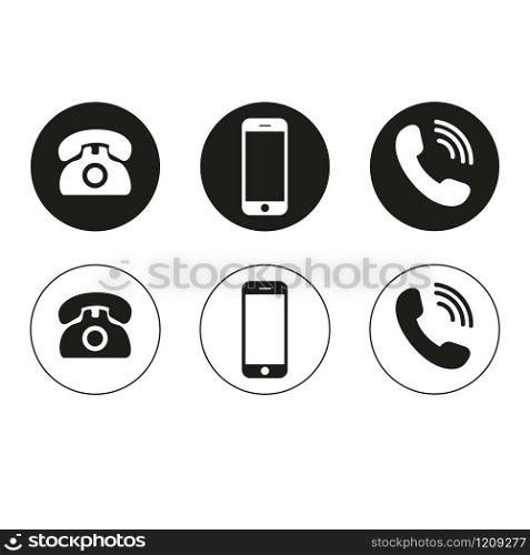 Phone icon vector. Call icon vector. mobile phone smartphone device gadget. telephone icon.
