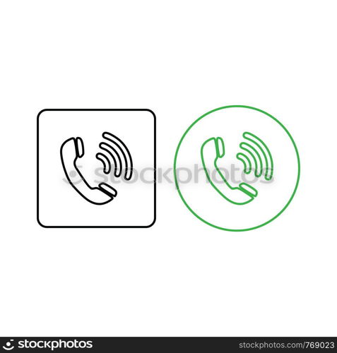 Phone icon vector. Call icon vector. Mobile phone. Telephone icon