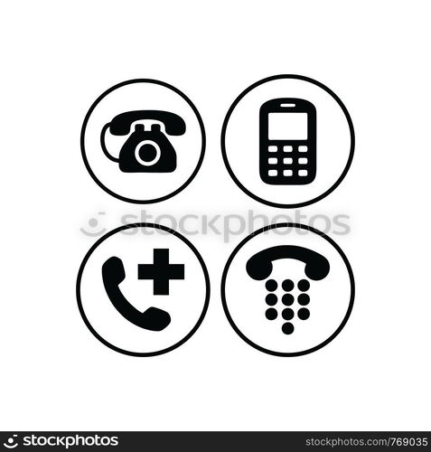 Phone icon vector. Call icon vector. Mobile phone. Telephone icon