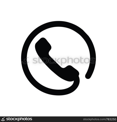 Phone icon vector. Call icon vector. Mobile phone. Telephone icon