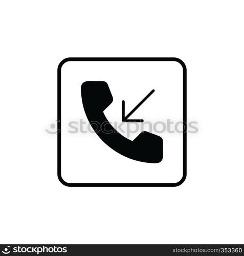 Phone icon vector. Call icon vector. Telephone icon