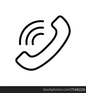 Phone icon vector design template on white background