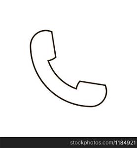 Phone icon vector. Handset icon isolated on white background. Phone icon vector. Handset icon isolated on white