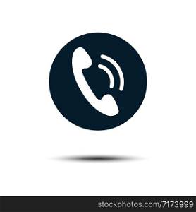 Phone Icon Vector Logo Template. Flat Illustration Trendy Design.