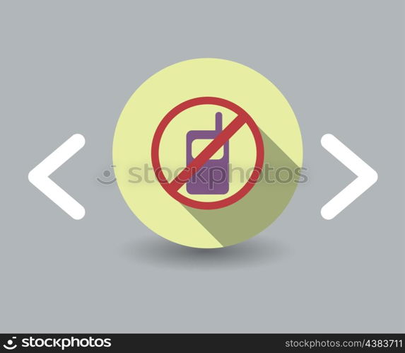 phone is prohibited icon