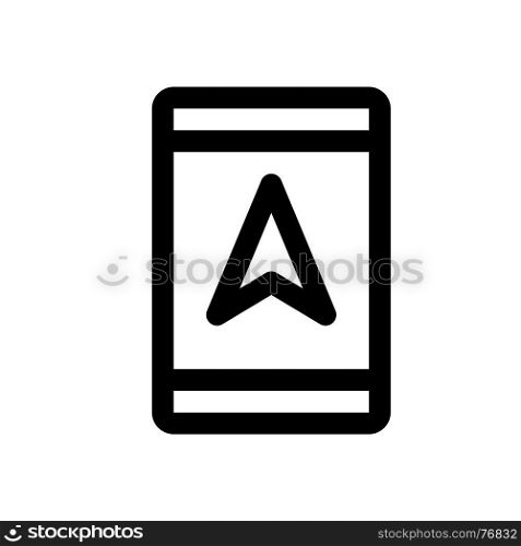phone navigation, icon on isolated background