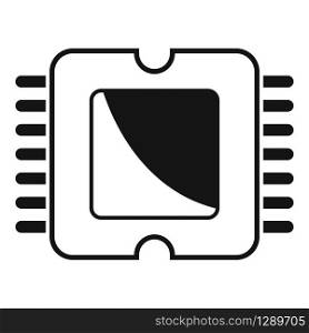 Phone processor icon. Simple illustration of phone processor vector icon for web design isolated on white background. Phone processor icon, simple style