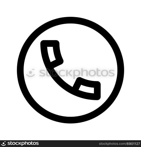 phone receiver, icon on isolated background