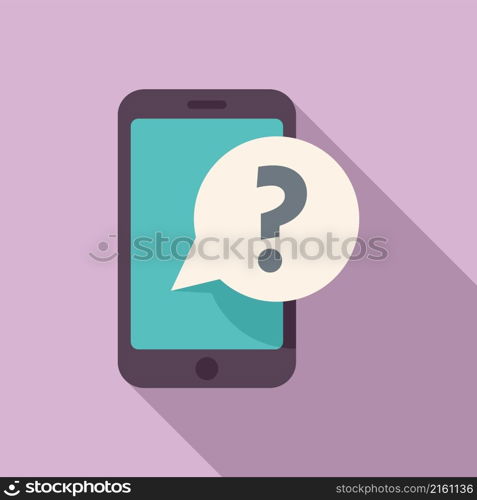 Phone request icon flat vector. Online form. Password screen. Phone request icon flat vector. Online form