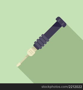 Phone screwdriver icon flat vector. Mobile broken. Computer tablet. Phone screwdriver icon flat vector. Mobile broken