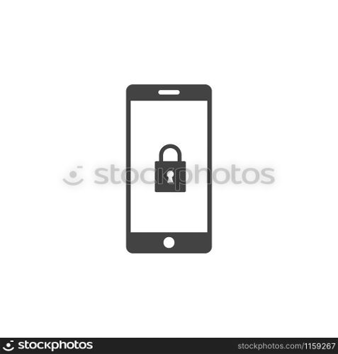 Phone security graphic design template vector isolated illustration. Phone security graphic design template vector illustration