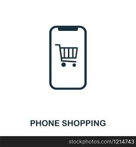 Phone Shopping icon. Flat style icon design. UI. Illustration of phone shopping icon. Pictogram isolated on white. Ready to use in web design, apps, software, print. Phone Shopping icon. Flat style icon design. UI. Illustration of phone shopping icon. Pictogram isolated on white. Ready to use in web design, apps, software, print.