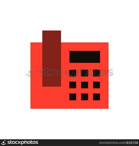 Phone, Telephone, Call Flat Color Icon. Vector icon banner Template