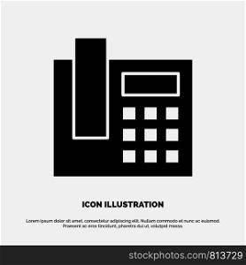 Phone, Telephone, Call solid Glyph Icon vector