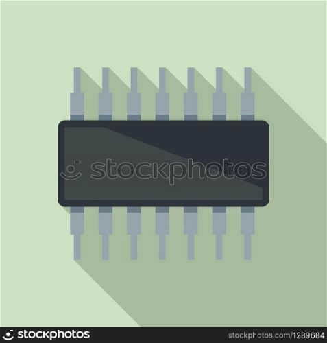 Phone transistor icon. Flat illustration of phone transistor vector icon for web design. Phone transistor icon, flat style