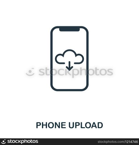 Phone Upload icon. Flat style icon design. UI. Illustration of phone upload icon. Pictogram isolated on white. Ready to use in web design, apps, software, print. Phone Upload icon. Flat style icon design. UI. Illustration of phone upload icon. Pictogram isolated on white. Ready to use in web design, apps, software, print.