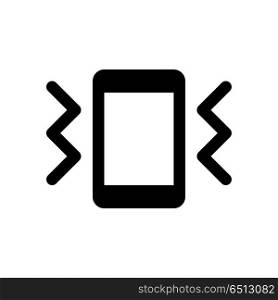 phone vibration, icon on isolated background