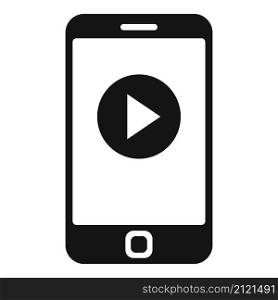Phone video edit icon simple vector. Mobile smartphone. Motion content. Phone video edit icon simple vector. Mobile smartphone