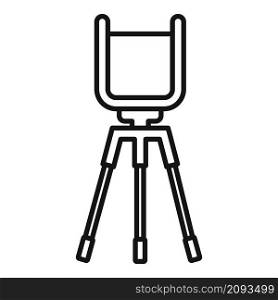 Phone video stand icon outline vector. Mobile tripod. Smartphone camera stand. Phone video stand icon outline vector. Mobile tripod