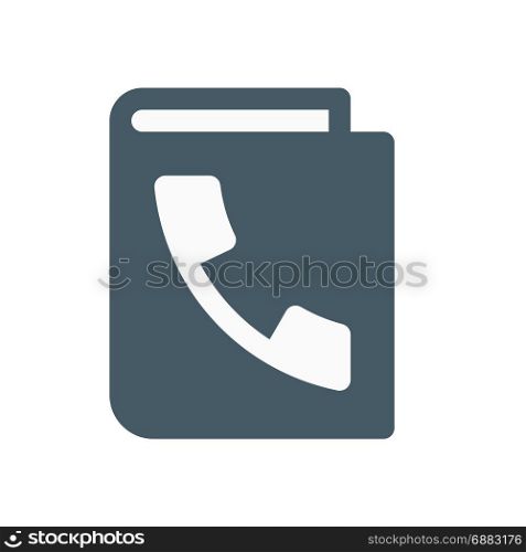 phonebook, icon on isolated background