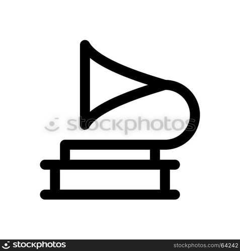 phonograph, Icon on isolated background