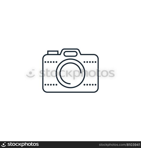 Photo camera creative icon from travel icons Vector Image