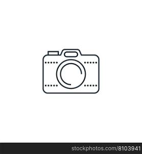 Photo camera creative icon from travel icons Vector Image