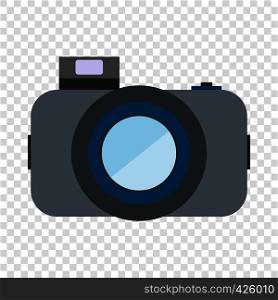 Photo camera flat icon on transparent background. Photo camera icon