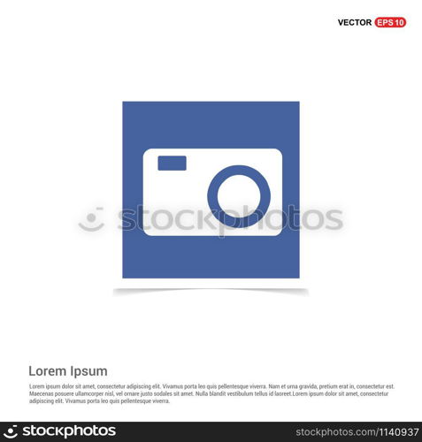 Photo camera icon - Blue photo Frame