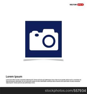 Photo camera icon - Blue photo Frame