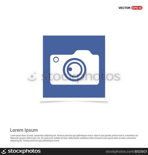 Photo camera icon - Blue photo Frame