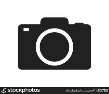 Photo camera icon, vector camera simple illustration.