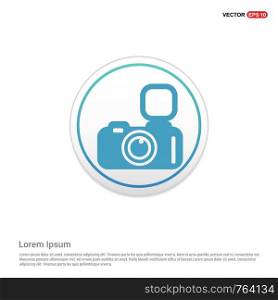 Photo camera icon - white circle button